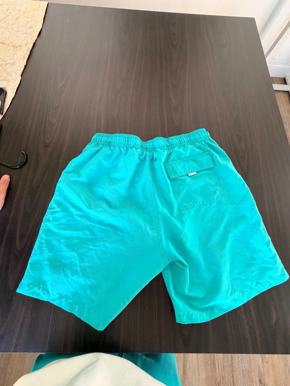 Calvin Klein Bright Teal Swim Shorts with White Logo